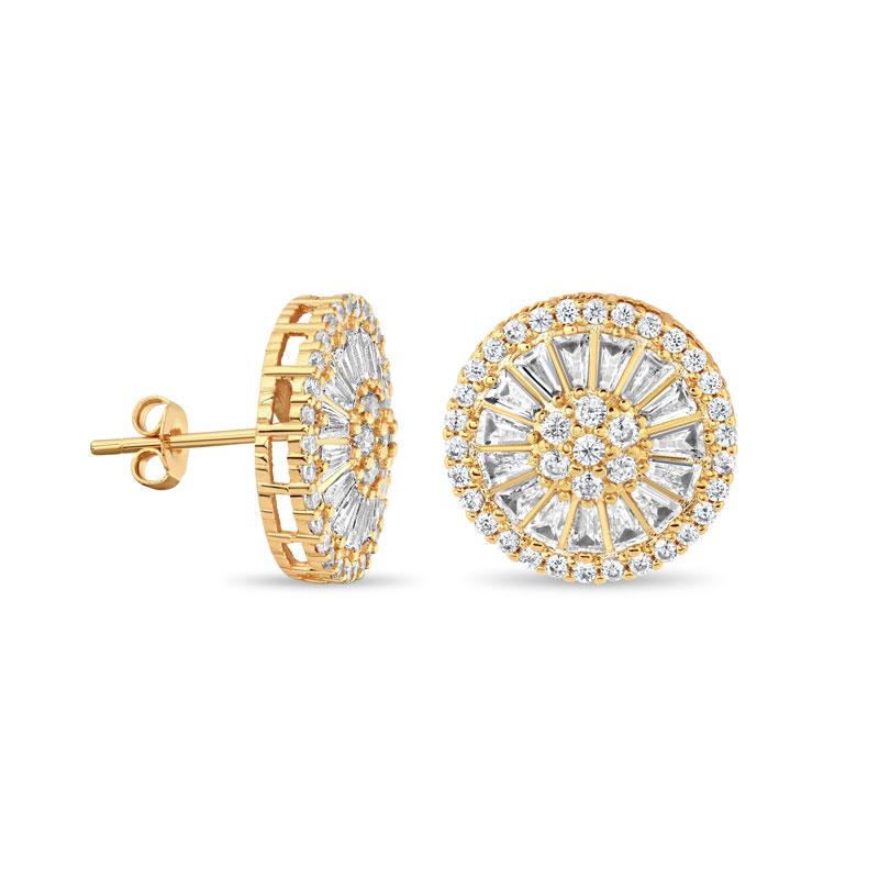 Sparkling Elegance Earrings (gold-finished)